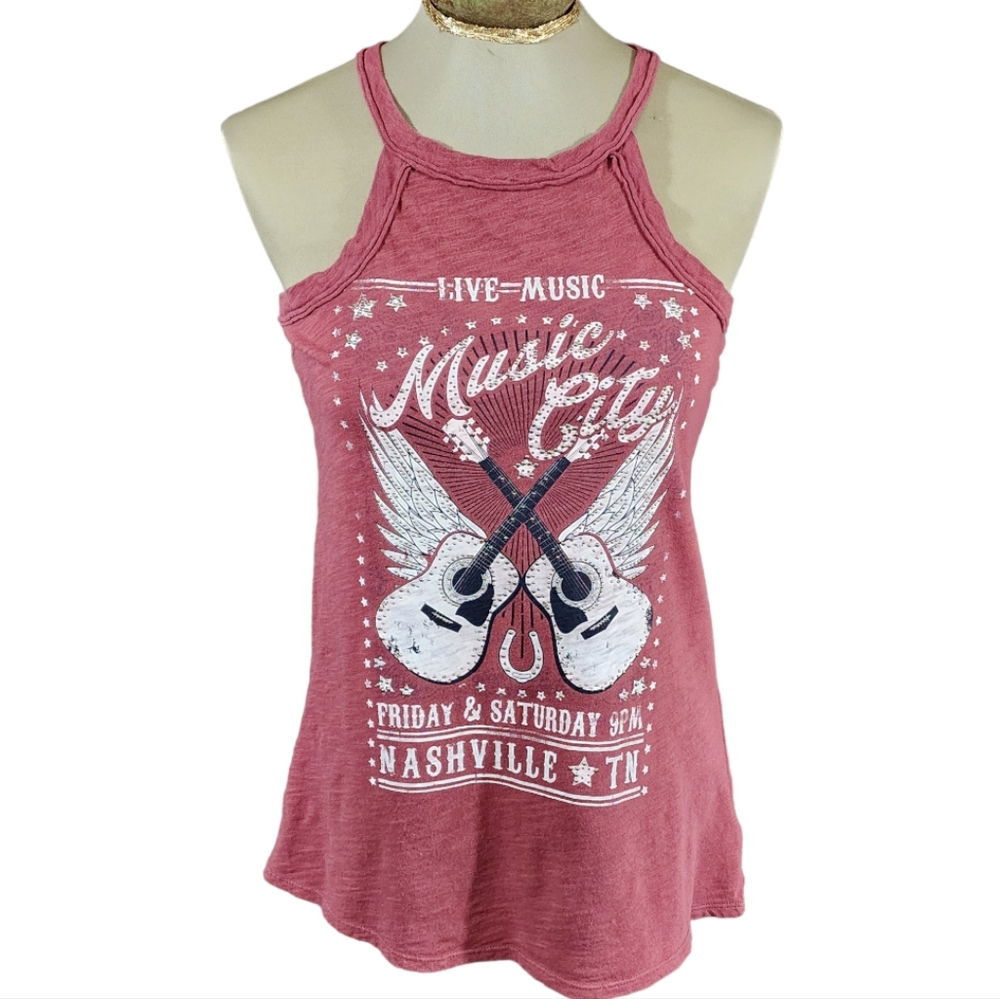 Shyanne Nashville Live Music Open Back Tank Top Size XS